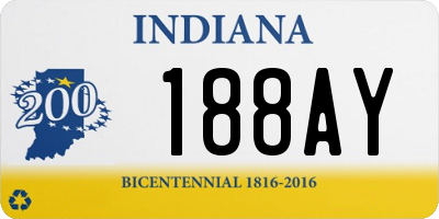 IN license plate 188AY