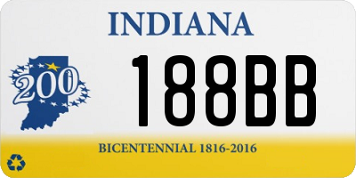 IN license plate 188BB