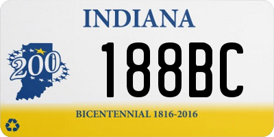 IN license plate 188BC