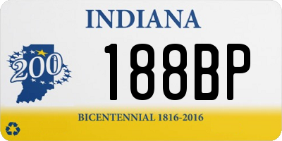 IN license plate 188BP