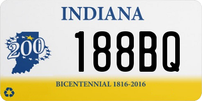 IN license plate 188BQ