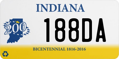 IN license plate 188DA