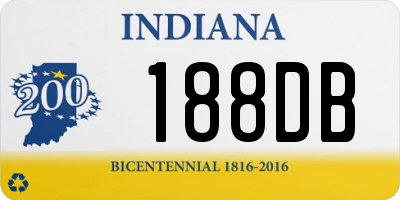 IN license plate 188DB