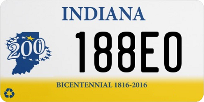 IN license plate 188EO