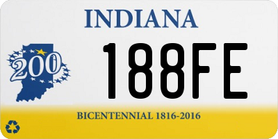 IN license plate 188FE