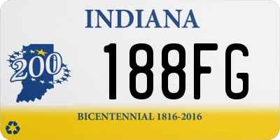 IN license plate 188FG