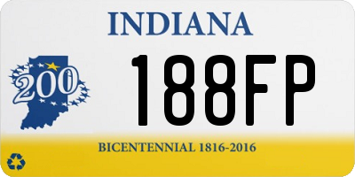 IN license plate 188FP