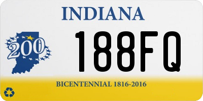 IN license plate 188FQ