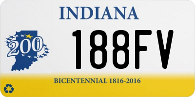 IN license plate 188FV