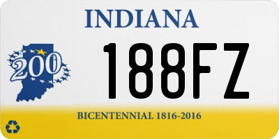 IN license plate 188FZ