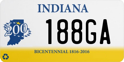 IN license plate 188GA