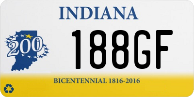 IN license plate 188GF
