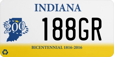 IN license plate 188GR