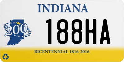 IN license plate 188HA