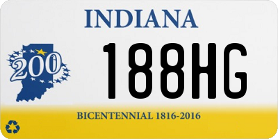 IN license plate 188HG