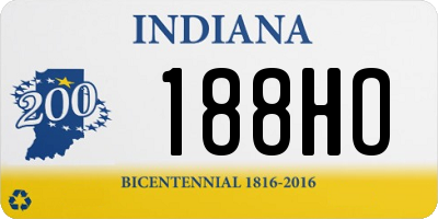 IN license plate 188HO