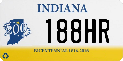 IN license plate 188HR