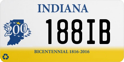 IN license plate 188IB