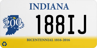 IN license plate 188IJ