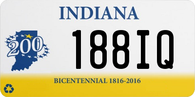 IN license plate 188IQ