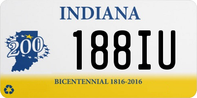 IN license plate 188IU