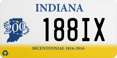 IN license plate 188IX