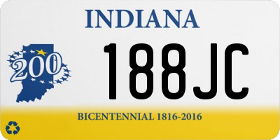 IN license plate 188JC