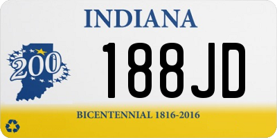 IN license plate 188JD