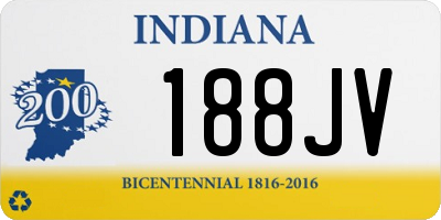 IN license plate 188JV