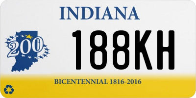 IN license plate 188KH