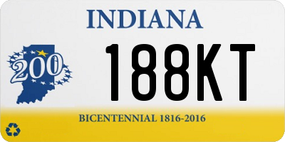 IN license plate 188KT