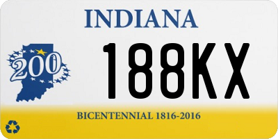 IN license plate 188KX