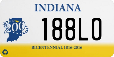 IN license plate 188LO