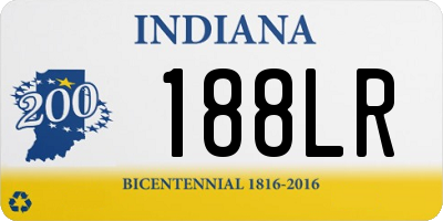 IN license plate 188LR