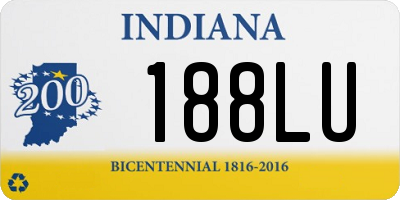 IN license plate 188LU