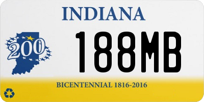 IN license plate 188MB