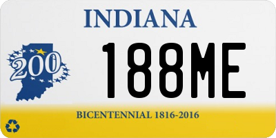 IN license plate 188ME