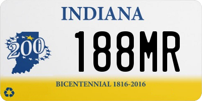 IN license plate 188MR