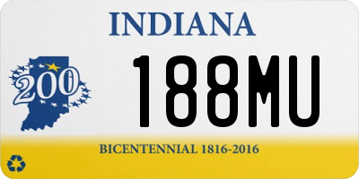 IN license plate 188MU