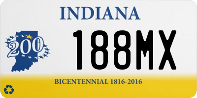 IN license plate 188MX