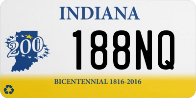 IN license plate 188NQ