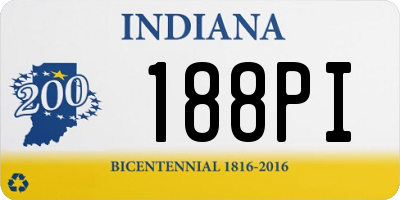 IN license plate 188PI