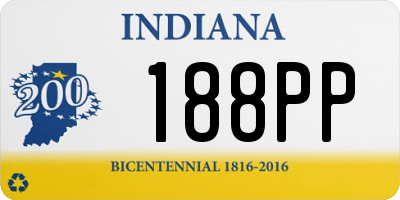 IN license plate 188PP