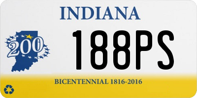 IN license plate 188PS