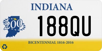 IN license plate 188QU