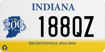 IN license plate 188QZ