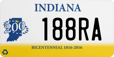 IN license plate 188RA