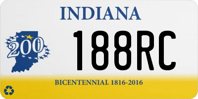 IN license plate 188RC