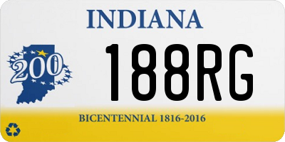 IN license plate 188RG