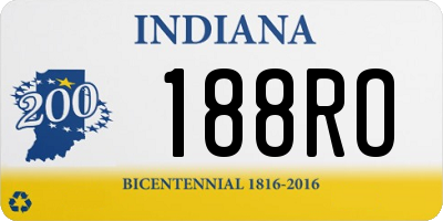 IN license plate 188RO